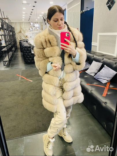 Шуба из песца 42 44