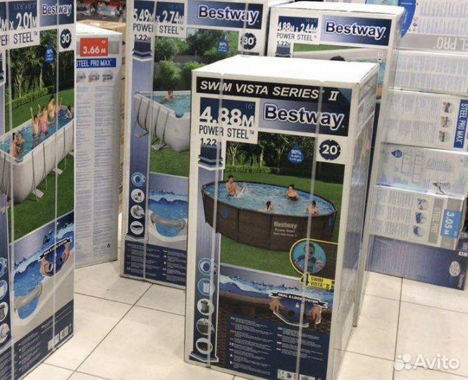 Каркасный бассейн разные