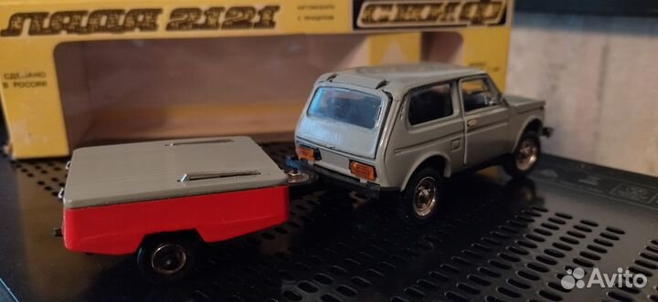 Модель ваз 2121 с прицепом Скиф