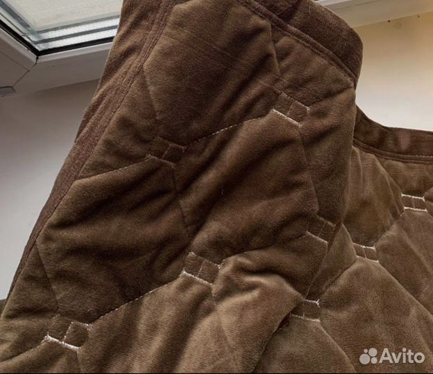 Покрывало велюр стёганое