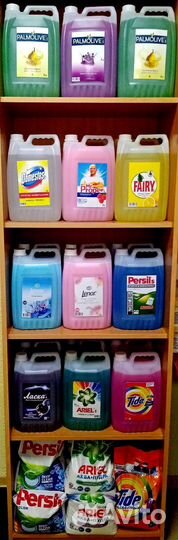 Гели д/стирки, уборки, мытья посуды