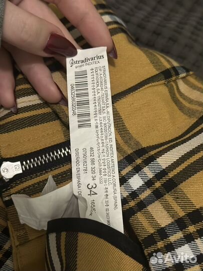 Юбка в клетку stradivarius