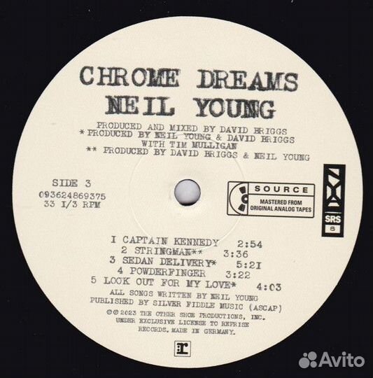 Виниловая пластинка Young, Neil - Chrome Dreams (B