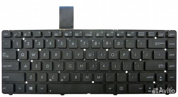 Клавиатура Asus K45, N46, S46, S400, черная, без р