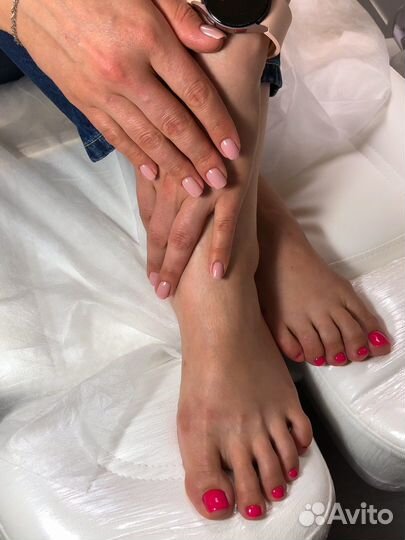 Маникюр, педикюр гель-лак