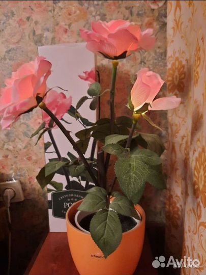 Светильник светодиодный Роза. Высота 51см