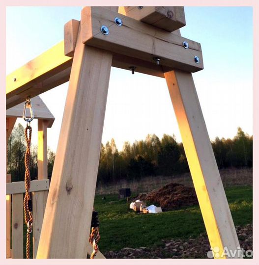 Деткая площадка уличная из дерева