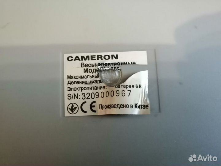 Весы напольные Cameron (дефект)