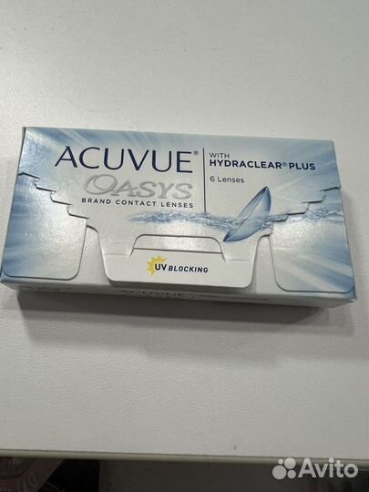 Линзы acuvue oasys гидрогелевые -1.5