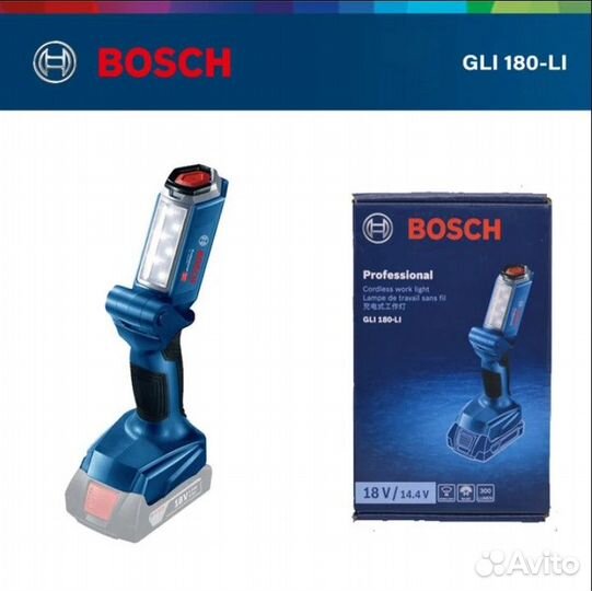 Фонарь аккумуляторный Bosch GLI 180 li