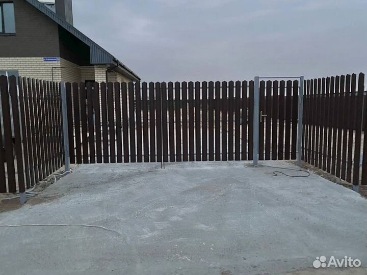Забор под ключ штакетник