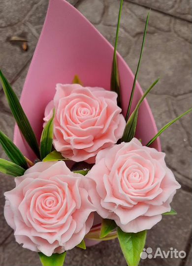 Букет тюльпанов из мыла