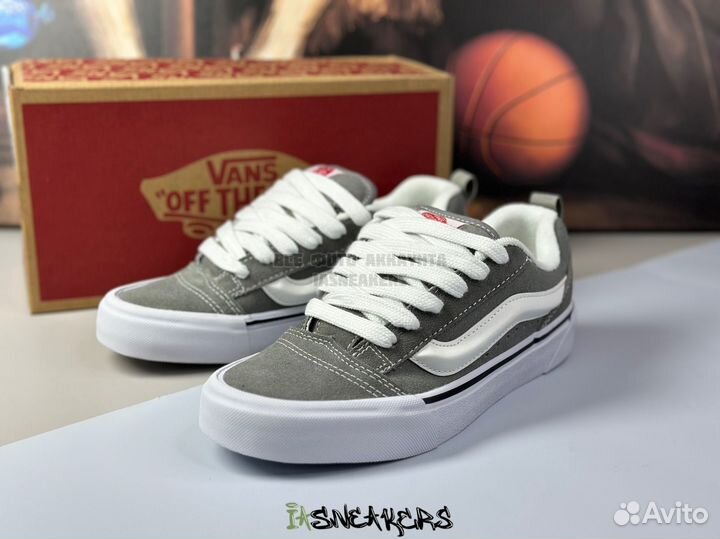 Кеды Vans Knu skool серые 36-45