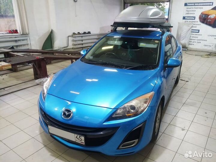 Багажник автобокс на крышу автомобиля Пежо Peugeot