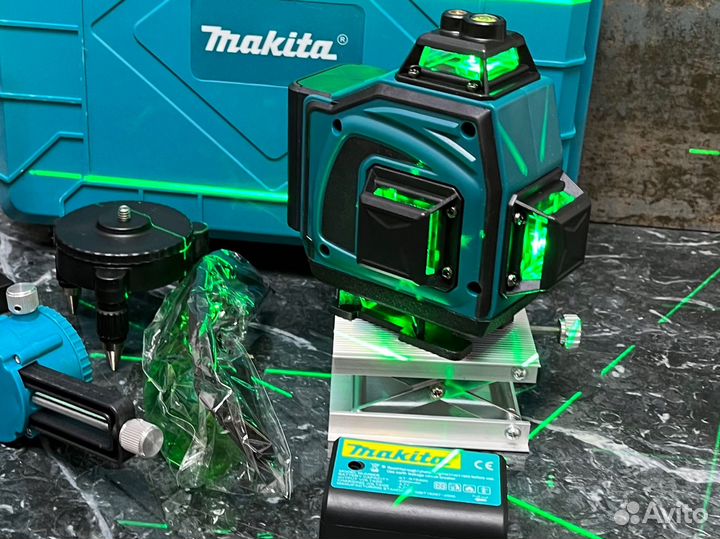 Лазерный уровень makita 4D нивелир 16 линий