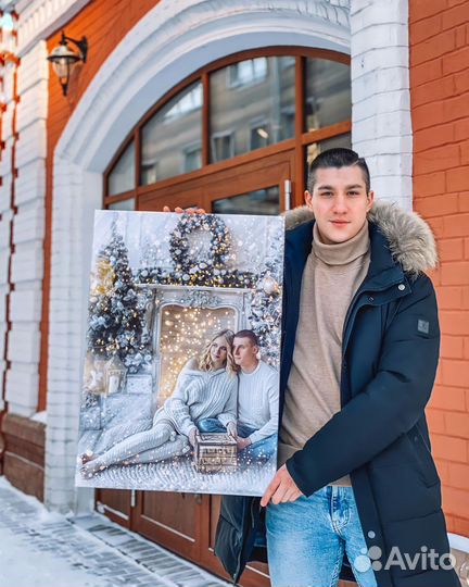 Портрет на холсте по фото на заказ