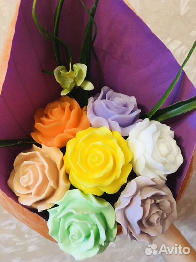 Букет из мыла ручной работы