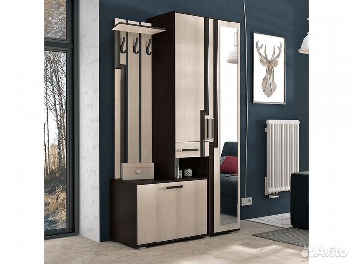 Прихожая (1,2 м) Лира (венге+лоредо)