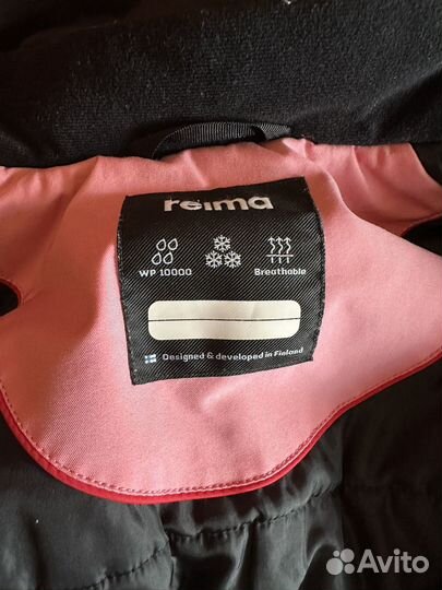 Парка куртка reima зимняя детская