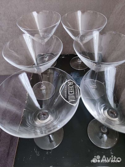 Бокалы для мартини Bohemia-тонкие,звонкие,шикарные