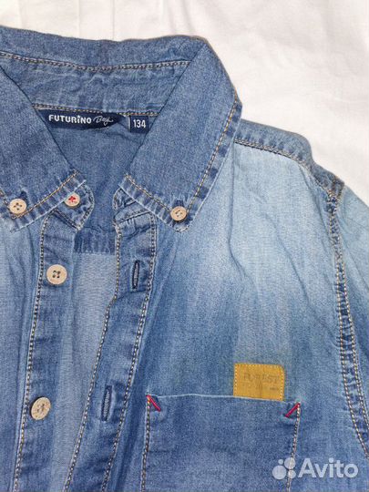 Рубашка джинсовая