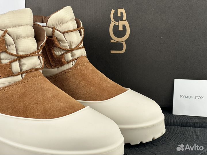 UGG Classic Mini Lace Up Chestnut Whitecap