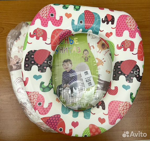 Детское сидение на унитаз розовый