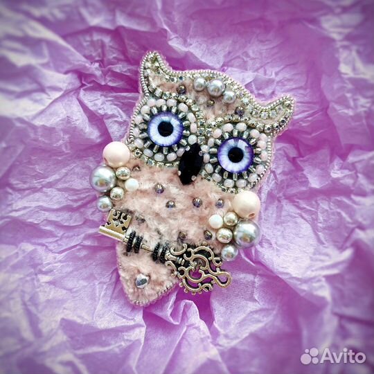 Брошь сова