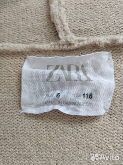 Кофта для девочки zara 116р