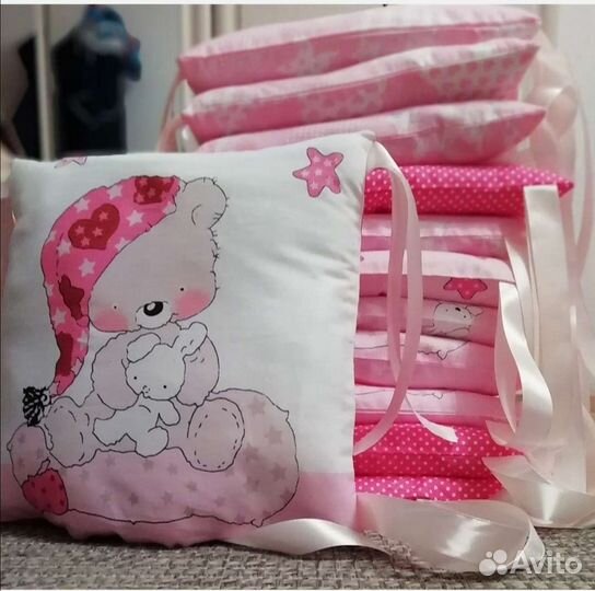 Бортики для детской кроватки