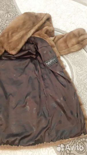 Шуба норковая с капюшоном 42 44