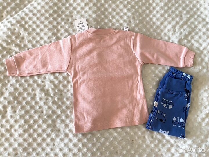 Новая детская пижама для девочки 86