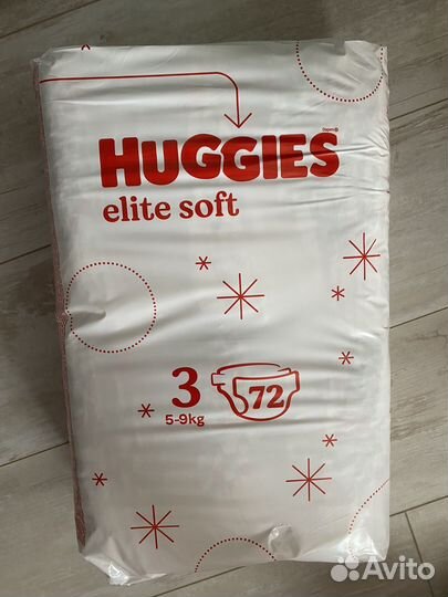 Подгузники huggies elite soft 3