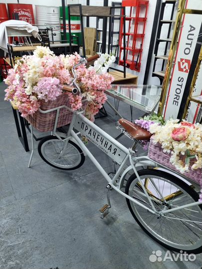 Декорированный велосипед для интерьера Loft&Сталь