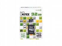 Microsdhc + SD адаптер 32 GB Class10 Mirex