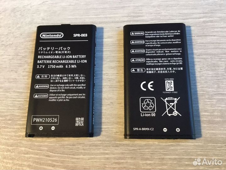 Аккумуляторы для Nintendo New 3DS/3DS/XL