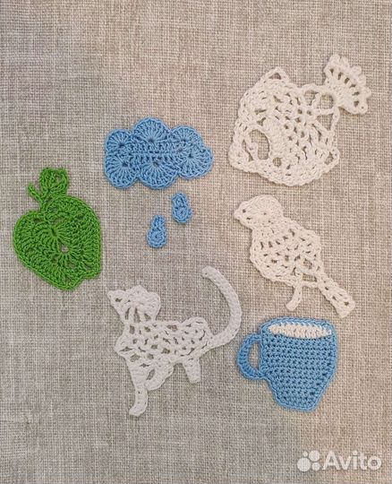 Аппликация на одежду, панно и др