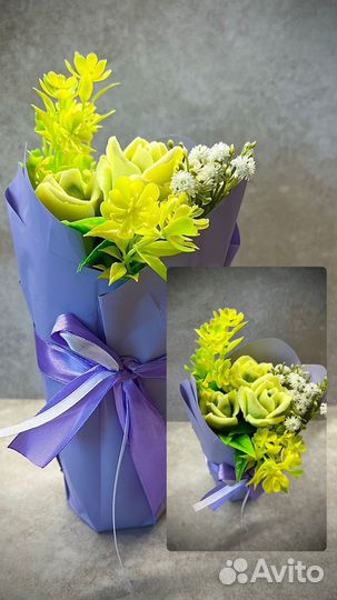 Букет цветов из мыла