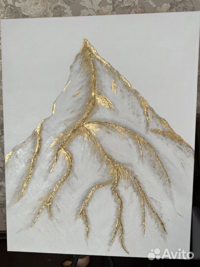 Интерьерная картина текстурная акрилом 