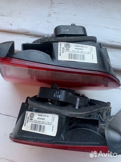 Задние внутренние фонари VW Golf 6