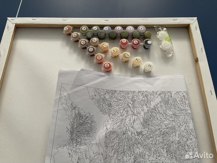 Картина для раскрашивания по номерам 40*50 Собака