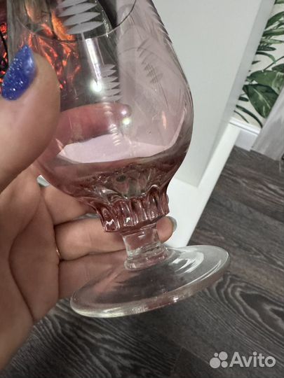 Фужер цветное стекло СССР