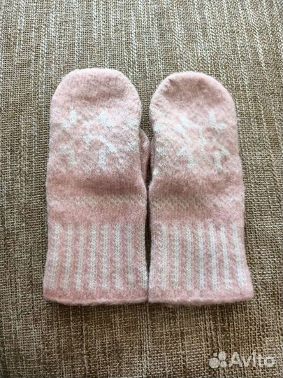 Варежки шерстяные