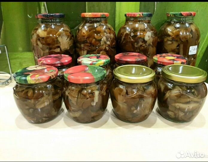 Маринованные подгрузи,подберезовики,маслята,оп