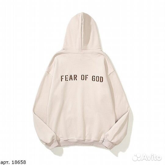 Худи Fear of God Бежевое