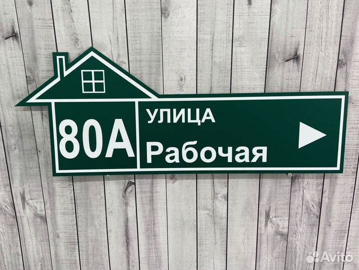Адресные таблички для забора, гаража, дома