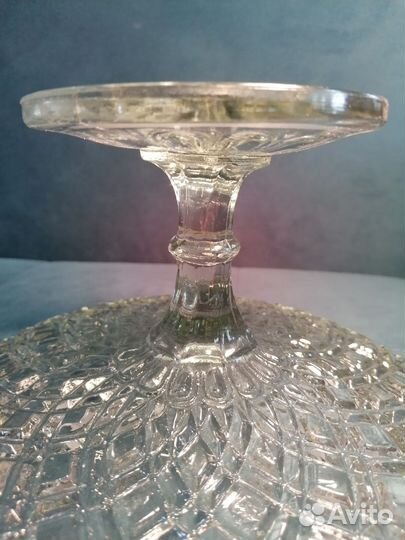Антикварная ваза Мальцовское стекло
