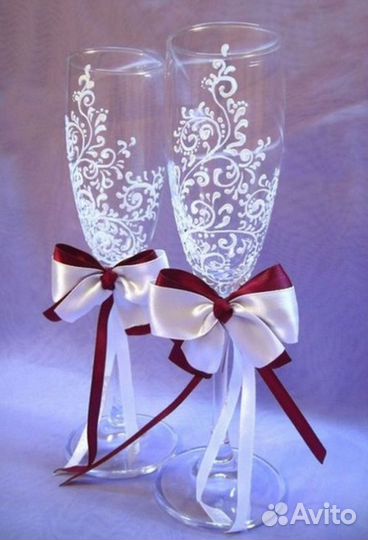 Свадебные бокалы фужеры подарок