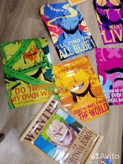 Плакаты one piece и время приключений