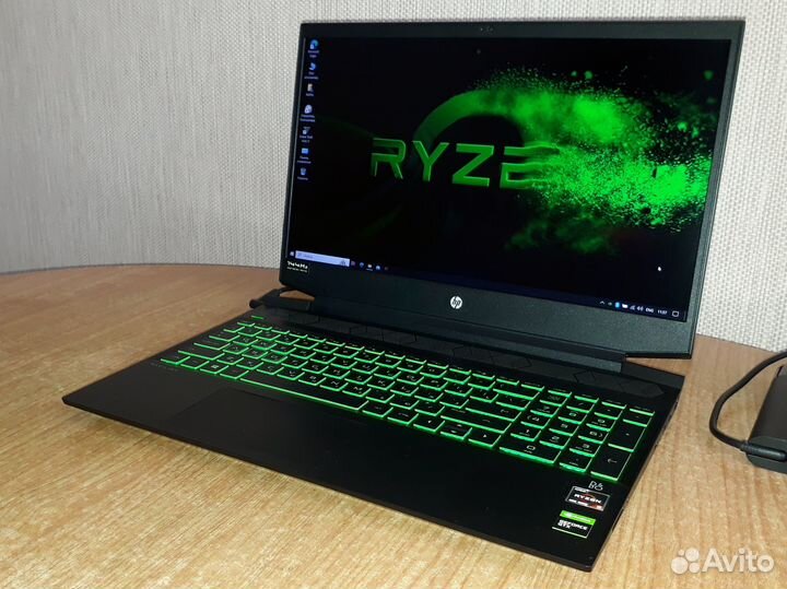 HP (Ryzen 5-4600H, nvidia GTX 1650, SSD-512, 16Gb)